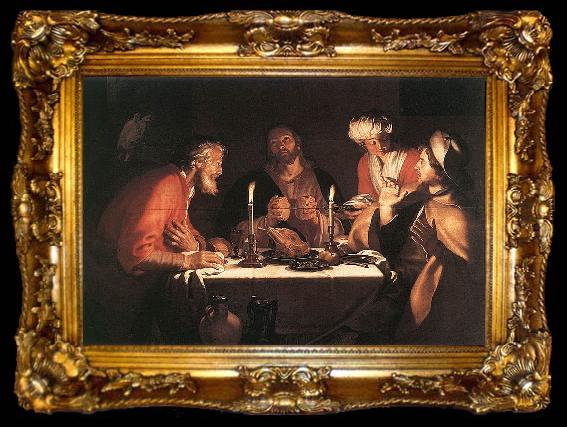 framed  Abraham Bloemaert The Emmaus Disciples, ta009-2